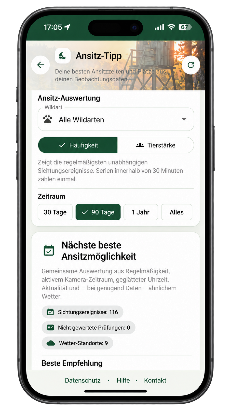Wildkamera Pro – Ansitz-Tipp